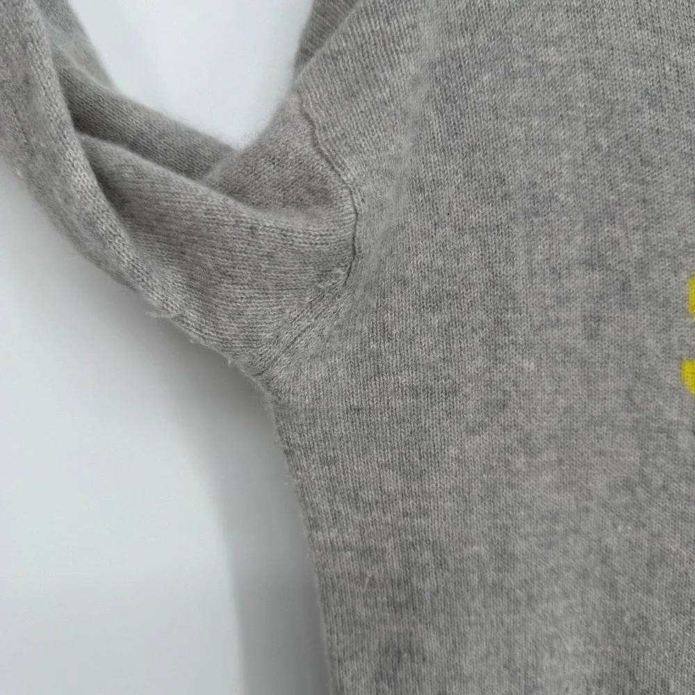 SKULL CASHMERE X SOULCYCLE 'SOUL' CREWNECK‎ CASHMERE SWEATER MEDIUM -- NOTE FLAW